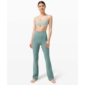 Lululemon Groove Pant Flare Super High-Rise *Nulu Tidewater Teal Size 2